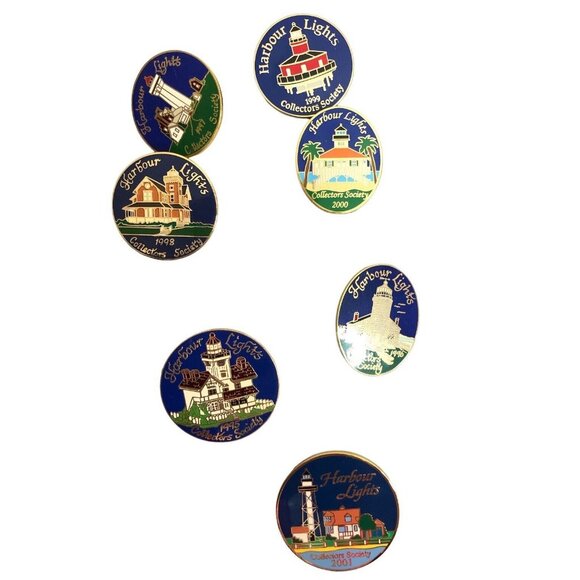 Harbour Lights Collector's Society Pins Lot of 7 Collectible Excellent 1995-2000 - Picture 11 of 12